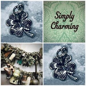 3/$10 NEW Sterling Silver Plated Four Leaf Clover Lucky Shamrock Irish